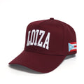 Loiza - PR Flag - Burgundy and Gray Bottom
